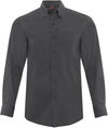 Am image of a Custom Coal Harbour Everyday Long Sleeve Woven Shirt in Iron Grey!