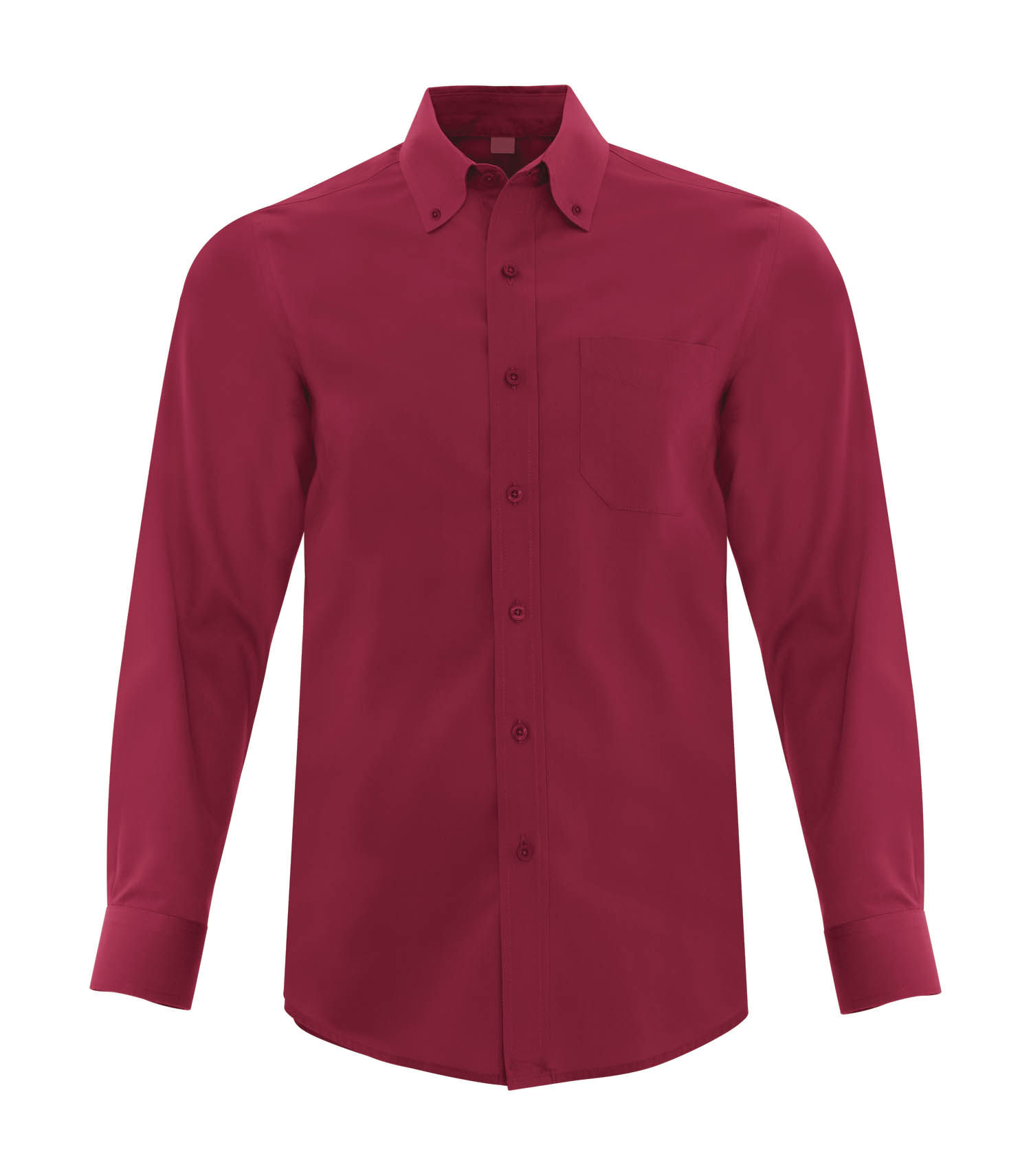 Coal Harbour Everyday Long Sleeve Woven Shirt in Rich Red