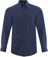 Am image of a Custom Coal Harbour Everyday Long Sleeve Woven Shirt in True Navy!