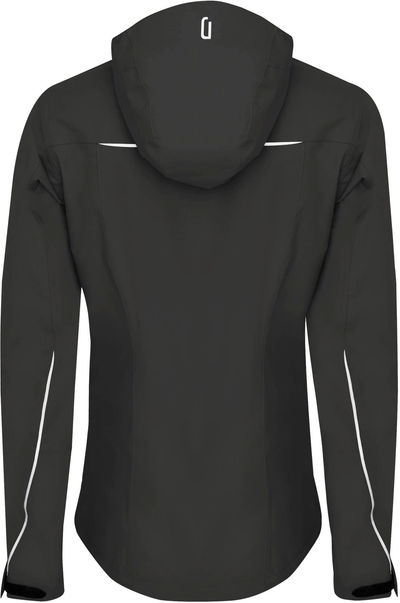 Am image of a Custom Dryframe Dry Tech Waterproof Shell System Performance Ladies Jacket in Asphalt!