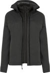 Am image of a Custom Dryframe Dry Tech Waterproof Shell System Performance Ladies Jacket in Asphalt!