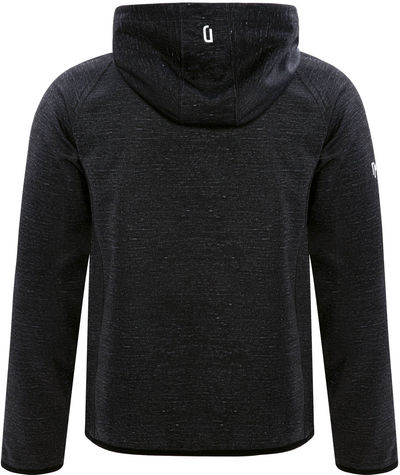 Am image of a Custom DRYFRAME DRY TECH FLEECE FULL ZIP HOODED JACKET in Black Heather!