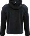 Am image of a Custom Dryframe Dry Tech Water Resistant Fleece Pullover Hood in Black Heather!