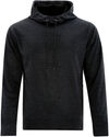 Am image of a Custom Dryframe Dry Tech Water Resistant Fleece Pullover Hood in Black Heather!