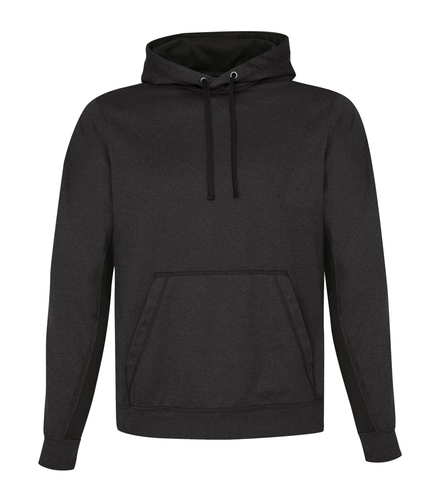 ATC Everyday Game Day Fleece Colour Block Hooded Sweatshirt in Charcoal/Black