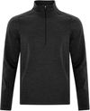 Am image of a Custom ATC DYNAMIC HEATHER FLEECE HALF ZIP SWEATSHIRT in Black Dynamic!