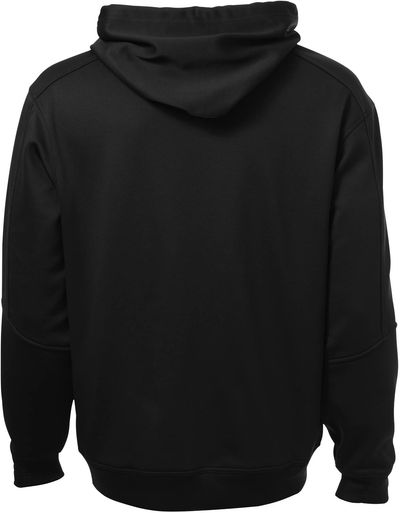 Am image of a Custom ATC PTech Fleece Hooded Sweatshirt in Black!