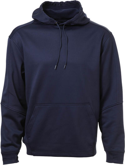 Am image of a Custom ATC PTech Fleece Hooded Sweatshirt in True Navy!