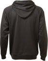 Am image of a Custom ATC Ptech Fleece Hooded Jacket in Black!