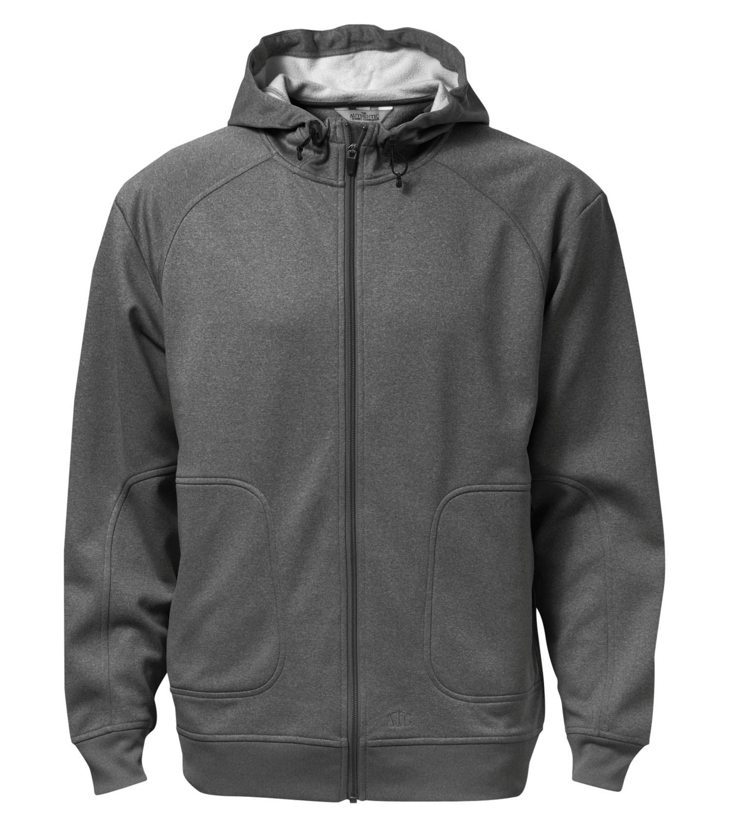 ATC Ptech Fleece Hooded Jacket in Charcoal Heather