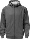 Am image of a Custom ATC Ptech Fleece Hooded Jacket in Charcoal Heather!