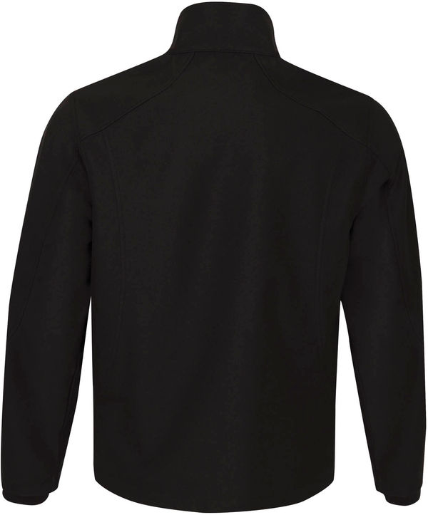 Am image of a Custom COAL HARBOUR PREMIER SOFT SHELL JACKET in Black!