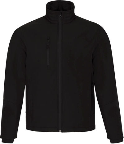 Am image of a Custom COAL HARBOUR PREMIER SOFT SHELL JACKET in Black!