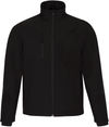 Am image of a Custom COAL HARBOUR PREMIER SOFT SHELL JACKET in Black!
