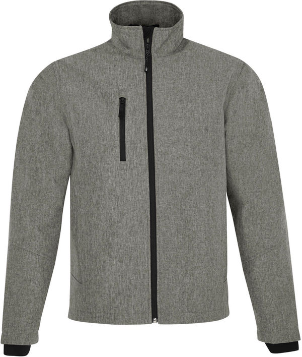 Am image of a Custom COAL HARBOUR PREMIER SOFT SHELL JACKET in Gravel!