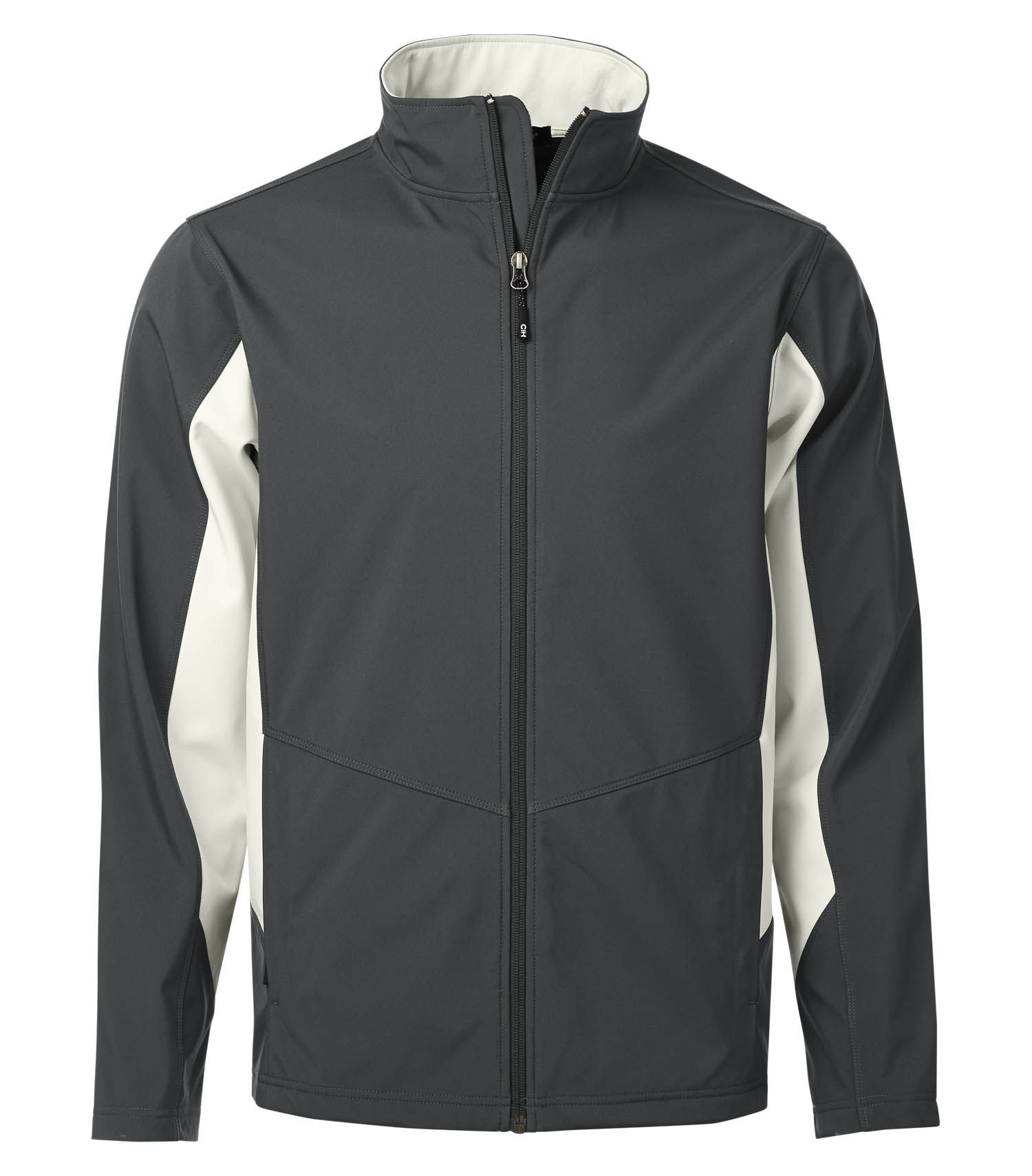 Coal Harbour Everyday Colour Block Water Repellent Soft Shell Jacket in Graphite/Winter White