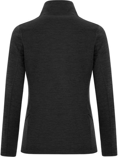 Am image of a Custom ATC Dynamic Heather Fleece Half Zip Ladies Sweatshirt in Black Dynamic!