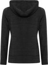 Am image of a Custom ATC Dynamic Heather Fleece Hooded Ladies Sweatshirt in Black Dynamic!