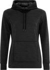Am image of a Custom ATC Dynamic Heather Fleece Hooded Ladies Sweatshirt in Black Dynamic!