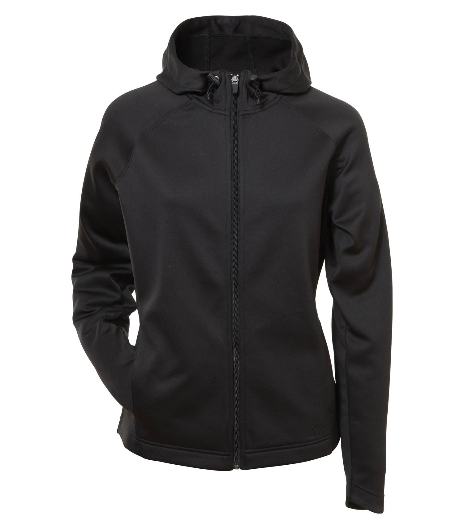 ATC PTech Fleece Hooded Ladies Jacket in Black
