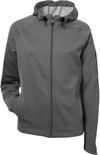 Am image of a Custom ATC PTech Fleece Hooded Ladies Jacket in Charcoal Heather!
