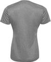 Am image of a Custom ATC Pro Team Heather ProFormance V Neck Ladies Tee in Charcoal Heather!