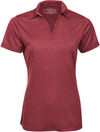 Am image of a Custom ATC PRO TEAM HEATHER ProFORMANCE LADIES' SPORT SHIRT in Cardinal Heather!