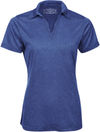 Am image of a Custom ATC PRO TEAM HEATHER ProFORMANCE LADIES' SPORT SHIRT in Cobalt Heather!