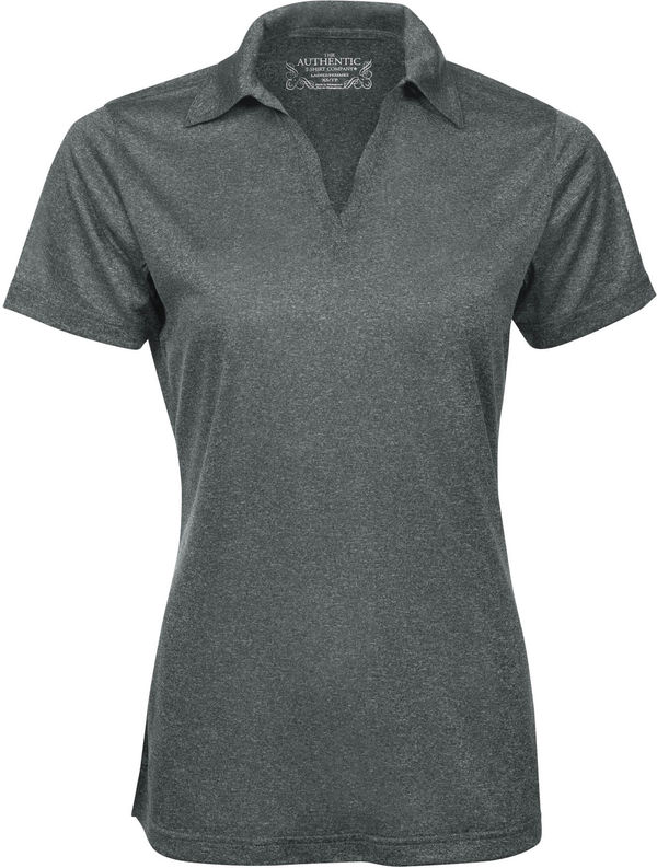 Am image of a Custom ATC PRO TEAM HEATHER ProFORMANCE LADIES' SPORT SHIRT in Graphite Heather!