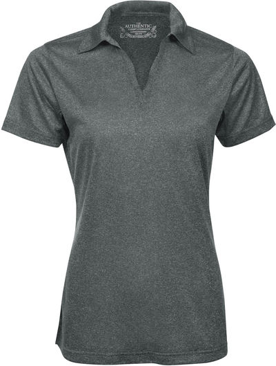 Am image of a Custom ATC PRO TEAM HEATHER ProFORMANCE LADIES' SPORT SHIRT in Graphite Heather!