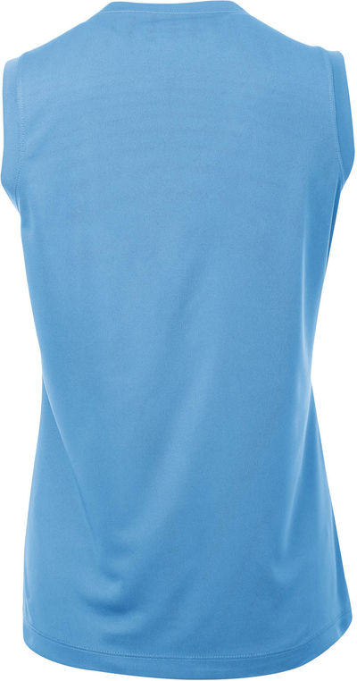 Am image of a Custom ATC Pro Team Sleeveless V Neck Ladies Tee in Carolina Blue!