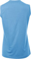 Am image of a Custom ATC Pro Team Sleeveless V Neck Ladies Tee in Carolina Blue!