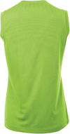 Am image of a Custom ATC Pro Team Sleeveless V Neck Ladies Tee in Lime Shock!