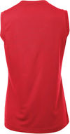 Am image of a Custom ATC Pro Team Sleeveless V Neck Ladies Tee in True Red!