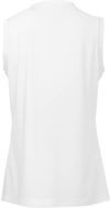 Am image of a Custom ATC Pro Team Sleeveless V Neck Ladies Tee in White!