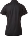 Am image of a Custom Coal Harbour Snag Resistant Contrast Insert Ladies Sport Shirt in Black/Coal Grey!