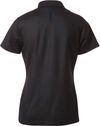 Am image of a Custom Coal Harbour Snag Resistant Contrast Insert Ladies Sport Shirt in Black/Royal!