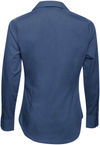 Am image of a Custom Coal Harbour Textured Crosshatch Woven Ladies Shirt in Deep Blue!