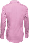 Am image of a Custom Coal Harbour Textured Crosshatch Woven Ladies Shirt in Pink Orchid!