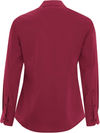 Am image of a Custom Coal Harbour Everyday Long Sleeve Woven Ladies Shirt in Rich Red!