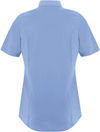 Am image of a Custom Coal Harbour Everyday Short Sleeve Woven Ladies Shirt in Blue Lake!