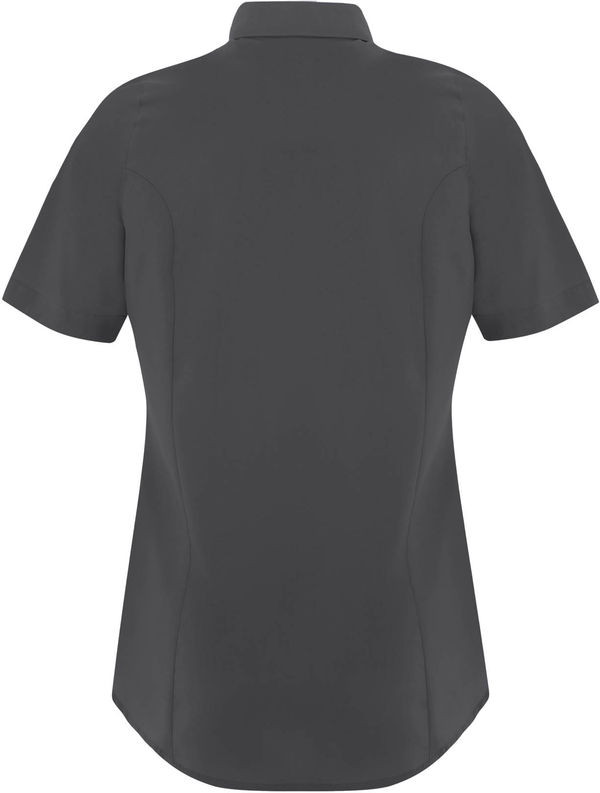Am image of a Custom Coal Harbour Everyday Short Sleeve Woven Ladies Shirt in Iron Grey!