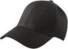 Am image of a Custom New Era Stretch Mesh Cap in Black/Black!