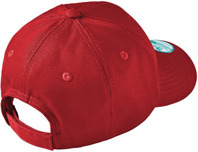 Am image of a Custom New Era Adjustable Structured Cap in Scarlet!