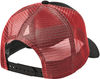 Am image of a Custom NEW ERA SNAPBACK TRUCKER CAP in Black/Scarlet!