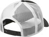 Am image of a Custom NEW ERA SNAPBACK TRUCKER CAP in Black/White!