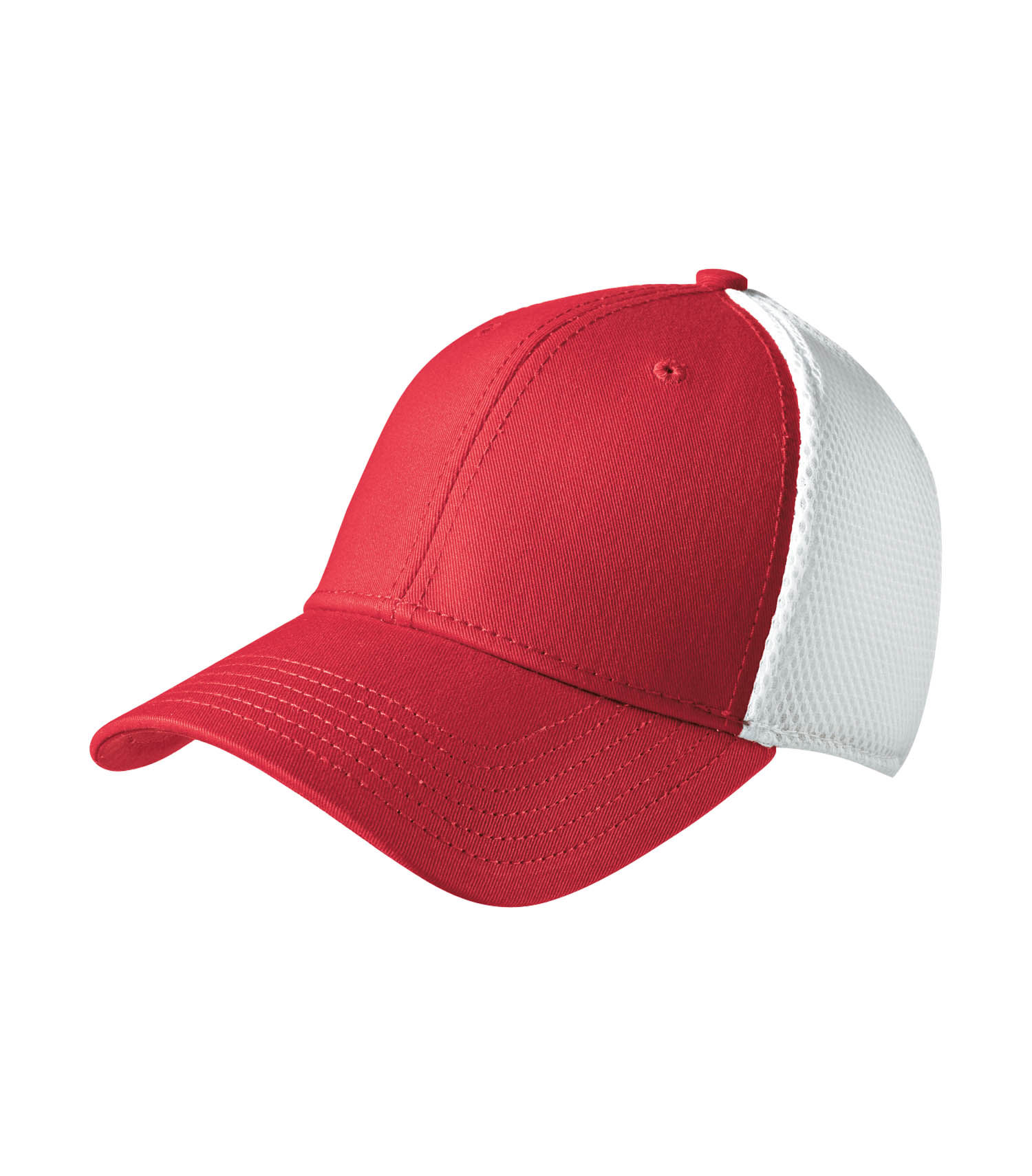 New Era Stretch Youth Mesh Cap in Scarlet/White