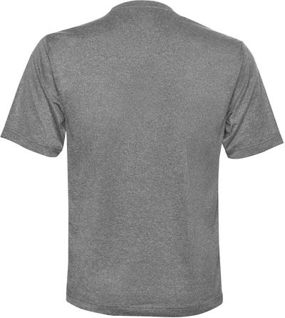 Am image of a Custom ATC Pro Team Heather ProFormance Tee in Charcoal Heather!