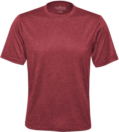 Am image of a Custom ATC Pro Team Heather ProFormance Tee in Cardinal Heather!