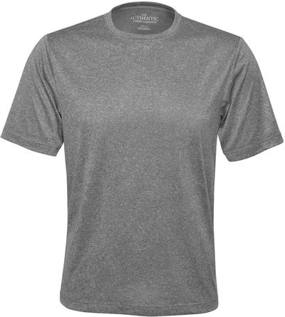 Am image of a Custom ATC Pro Team Heather ProFormance Tee in Charcoal Heather!